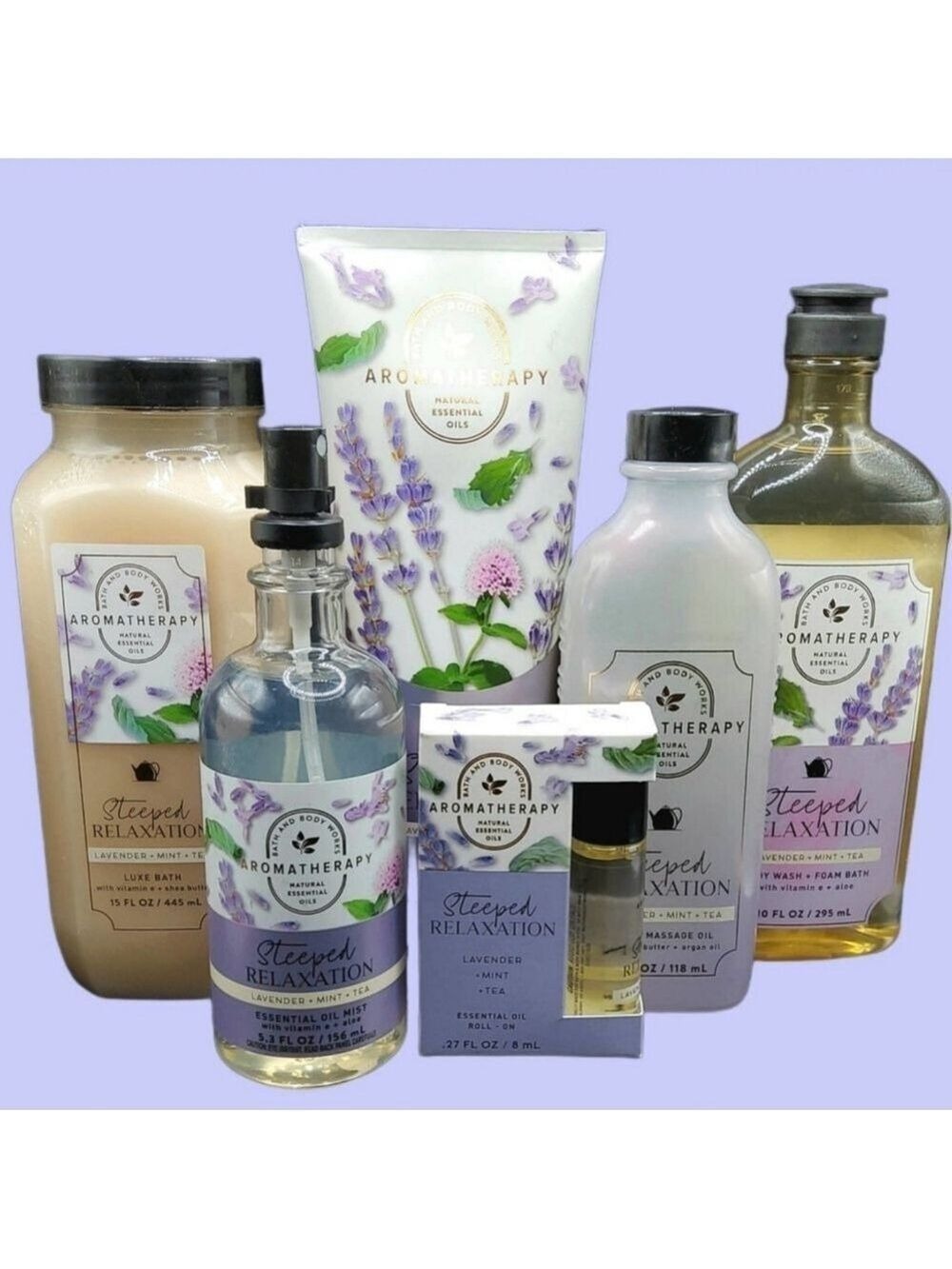 STEEPED RELAXATION LAVENDER MINT TEA AROMATHERAPY BUNDLE by Bath & Body Works